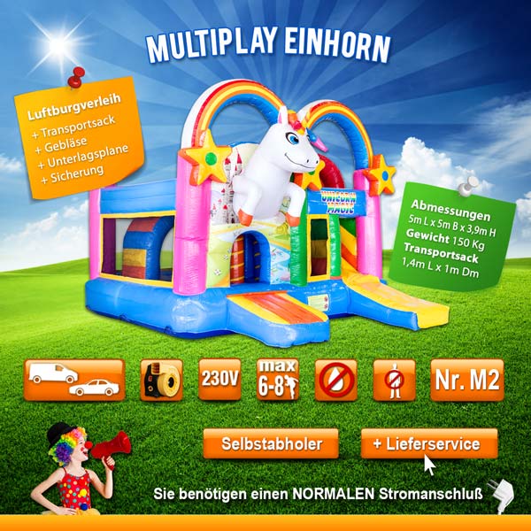 Multiplay Einhorn mieten