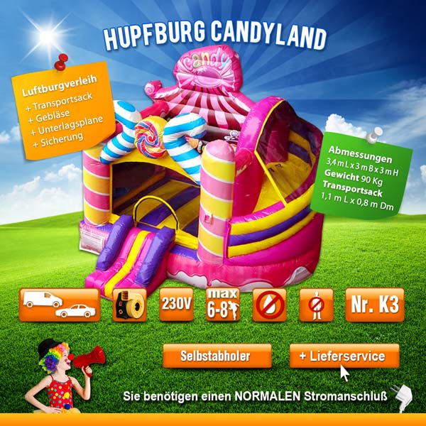 Hupfburg Candyland mieten